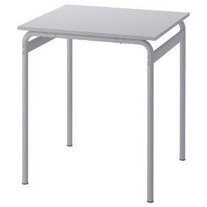 GRÅSALA Table, grey/grey, 67x67x75 cm