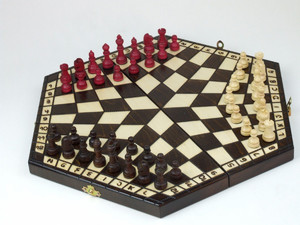 Abino Wooden Chess for 3 People 7+