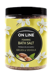 On Line Foaming Bath Salt Vegan Agran & Vanilla 1200g