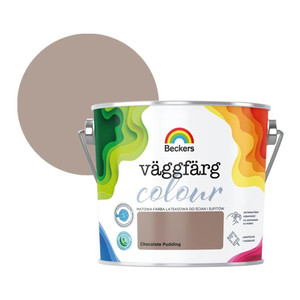 Beckers Matt Latex Paint Vaggfarg Colour 2.5l chocolate pudding