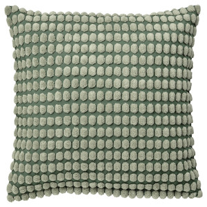 SVARTPOPPEL Cushion cover, pale grey-green, 50x50 cm