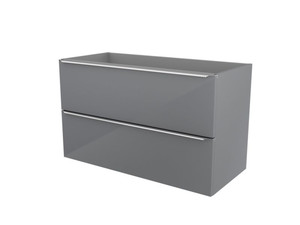 GoodHome Hanging Basin Cabinet Imandra 100 cm, grey