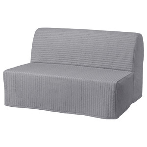 LYCKSELE HÅVET 2-seat sofa-bed, Knisa light grey