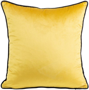 Cushion Mel 40 x 40 cm, mustard/black