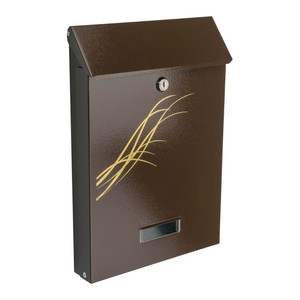 Postbox Post Box Damech SD, golden brown