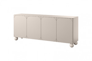 Cabinet Sonatia II 200 cm, with 2 internal drawers, cashmere