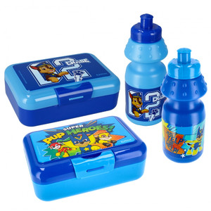 Lunch Box & Water Bottle Set Paw Patrol, 1 set, assorted designs