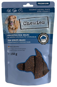 Chewies Maxi Fish Strips Dog Treat 150g