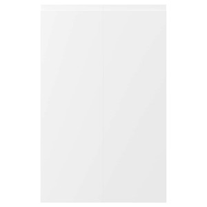 VOXTORP 2-p door f corner base cabinet set, right-hand white matt white, 25x80 cm