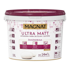 Magnat Ultra Matt Snow-White Interior Paint 10l