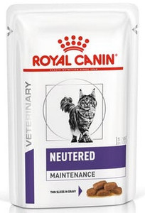 Royal Canin Veterinary Care Nutrition Neutered Adult Maintenance Wet Cat Food Pouch 85g