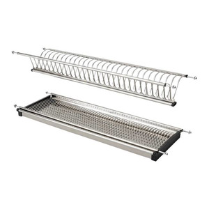 GoodHome Built-in Drainer Pebre 80 cm, silver