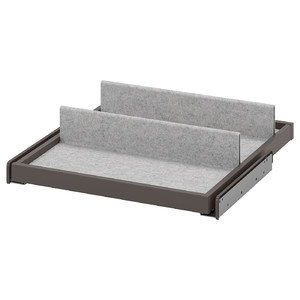 KOMPLEMENT Pull-out tray with shoe insert, dark grey/light grey, 50x58 cm