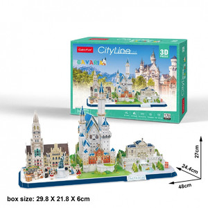 Cubic Fun 3D Puzzle City Line Bavaria 178pcs 8+