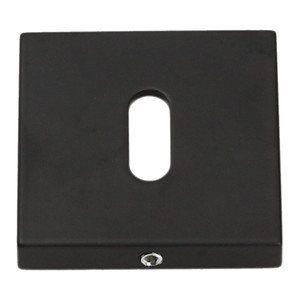 Gamet Door Escutcheon Organic, lower, square, matt black