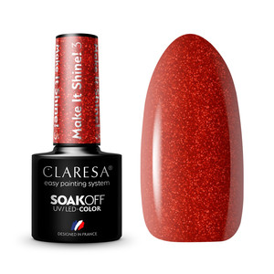 CLARESA UV/LED Color Gel Polish Make It Shine! 3 5g