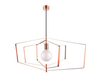 GoodHome Pendant Lamp Nedoki E27 90cm, copper