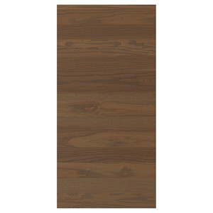 STENSTA Cover panel, dark brown ash veneer, 39x80 cm