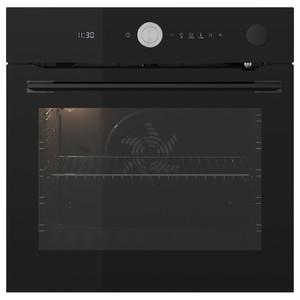 FINSMAKARE Forced air oven w pyro/steam func, black
