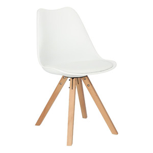 Dining Chair Norden Star Square, natural/white