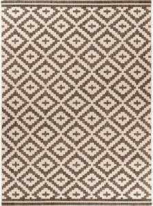 Rug Flox 150 x 200 cm, patterned/beige