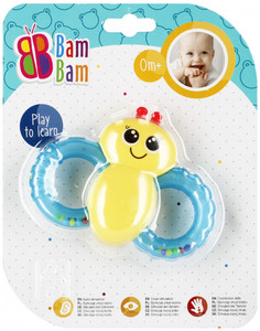 Bam Bam Rattle Bee, assorted colours, 0m+