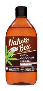 Nature Box Anti-dandruff Shampoo With Cold Pressed Hemp Seed Oil For Men 98% Natural  Vegan 385ml
