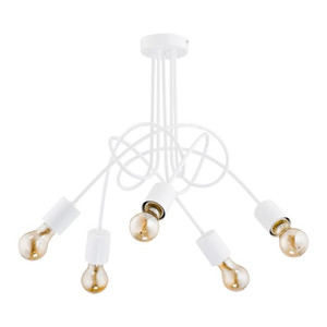 Pendant Lamp Tango 5 x 60W E27, white