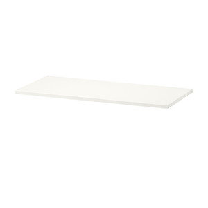 BOAXEL Shelf, metal white, 80x40 cm