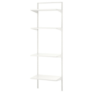 BOAXEL Shelving unit, white, 62x40x201 cm