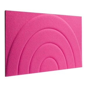 Decorative Wall Panel 60 x 30 cm, felt, target, 2pcs, pink