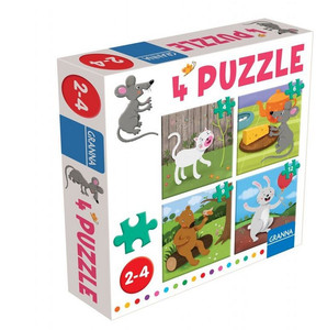 Granna Children's Puzzle Mouse 4-6-9-12pcs 2+