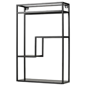 LINDÅSEN Display shelf, anthracite, 40x60 cm