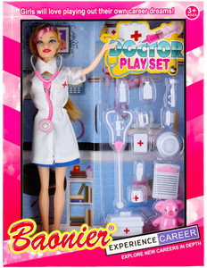 Baonier Doctor Doll 29cm Playset 3+