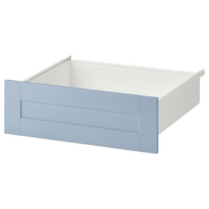 SANNIDAL Drawer, white/blue, 60x57x20 cm