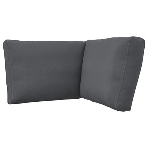 FRÖSÖN/DUVHOLMEN Back cushion for corner unit, dark grey, 62x62x44 cm