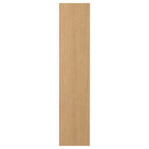 STORKLINTA Door with hinges, oak effect, 50x229 cm