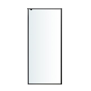 GoodHome Shower Panel Wall Ezili 90 cm, black/transparent