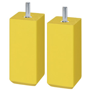 STUBBARP Leg, yellow, 2 pack