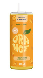 ON LINE Fruity Shot Shower Gel Orange Vegan 390ml