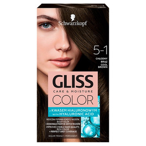 Schwarzkopf Gliss Color Permanent Hair Colour no. 5-1 Cool Brown