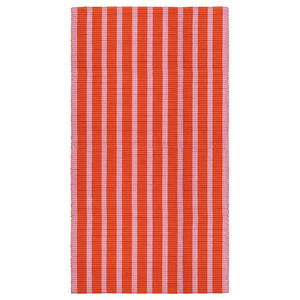 VÄGSKYLT Rug, flatwoven, pink/orange, 80x150 cm