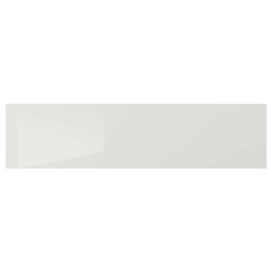 RINGHULT Drawer front, high-gloss light grey, 80x20 cm