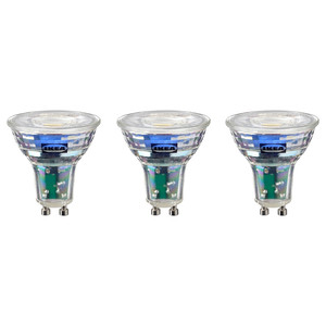 SOLHETTA LED bulb GU10 345 lumen, 4000 K, 3 pack