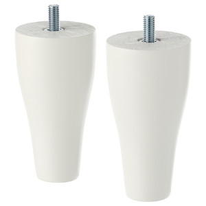 KABBARP Leg, white, 10 cm, 2 pack