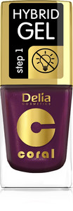Delia Cosmetics Coral Hybrid Gel Nail Polish no. 76  11ml