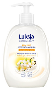 Luksja Creamy & Soft Relaxing Hand Wash Jasmine & Vanilla 93% Natural Vegan 500ml
