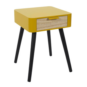 Nightstand Bedside Table Padano, yellow
