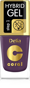 Delia Cosmetics Coral Hybrid Gel Nail Polish no. 80  11ml