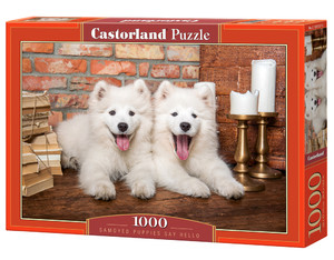 Castorland Jigsaw Puzzle Samoyed Puppies Say Hello 1000pcs